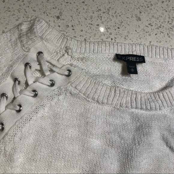 EXPRESS | white sweater - Picture 4 of 4